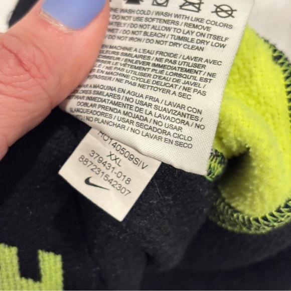 Nike KO Training Sweatpants Men Black Green Therma-Fit Sixe XXL - Picture 8 of 10